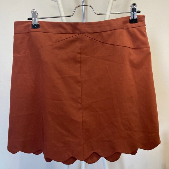 Asos Burnt Orange Mini Skirt (M) - Picture 1 of 2